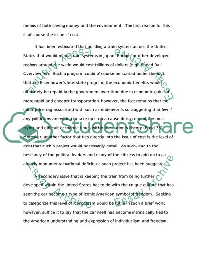 Why Trains Have Not Been Utilized as a Means of Protecting the Environment