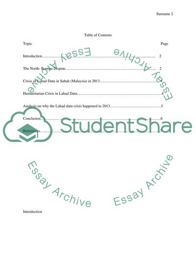 The Territorial Dispute On Sabah In Terms of Phillipinies-Malaysia Relations