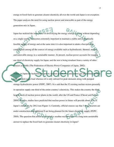 Nuclear Power in Japan