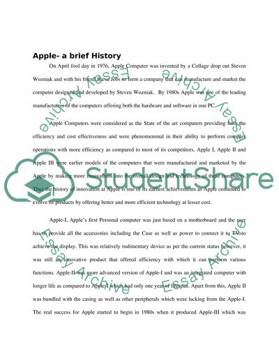 Strategic Management and Innovation Strategy of Apple