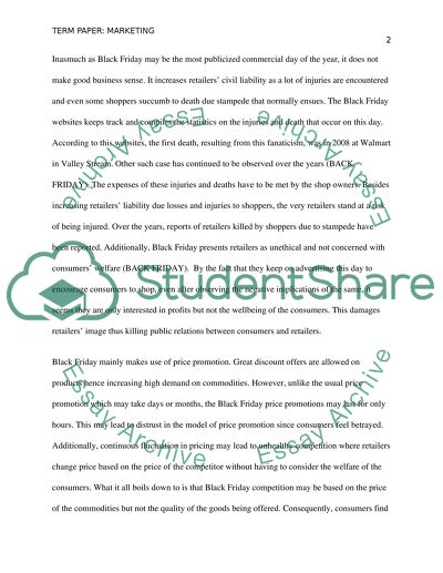 Impact of Black Fridays to Employees