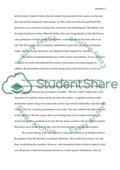 Has the Bush Administration made America more Safe as a Result of Exporting Democracy