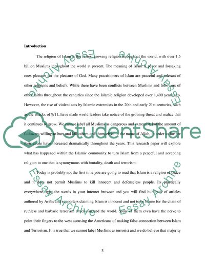 The Increasing Role of Islam in Terrorism