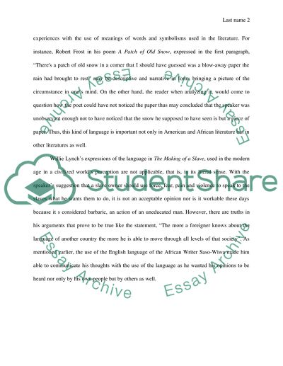 What role does language play in African American and literature