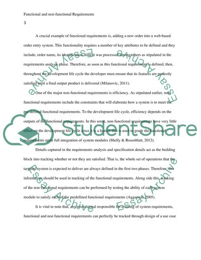 Functional and non-functional requirements in Software development