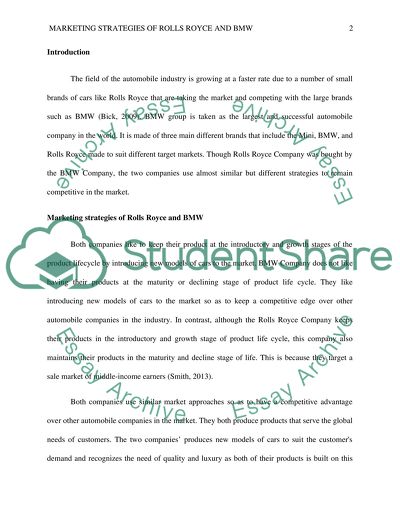 Essay about marketing