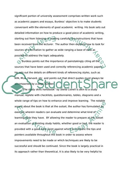 Book Comparison: Good Study by Neil Burdess