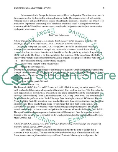 Seismic Analysis and Response of Bare and Masonry-Infilled Reinforced Concrete Frame Structures