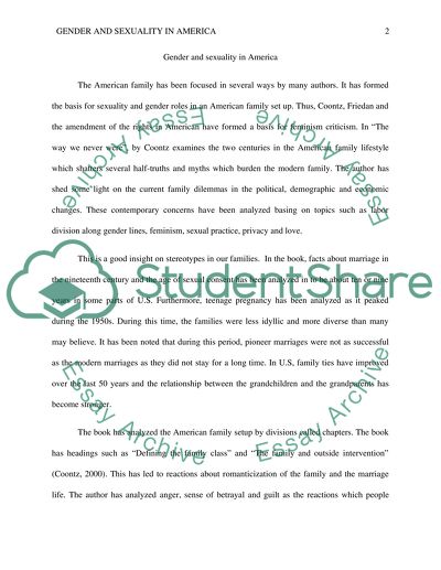 Gender and Sexuality in America