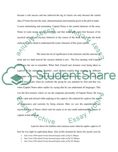 Significance of Captain Nemos Name