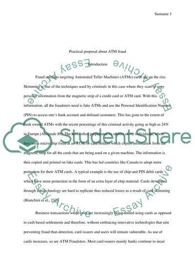 Adoption of Biometric System to Control ATM fraud