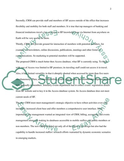 Role of the International Institute of Finance