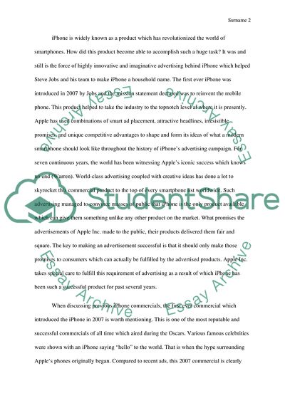 The Effectiveness of Apples Advertising Campaign for the iPhone