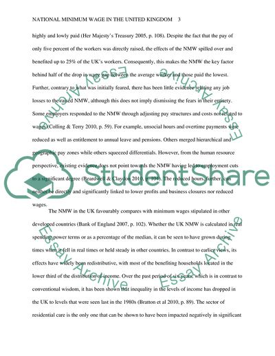 National Minimum Wage in the United Kingdom