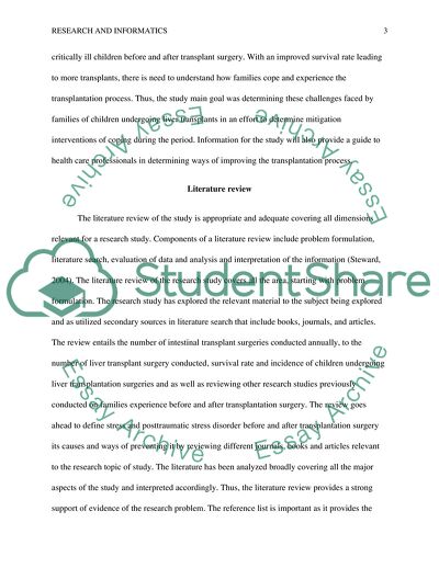 Describing the Experiences of Guardians and Parents Before and after Transplant Surgery to Children