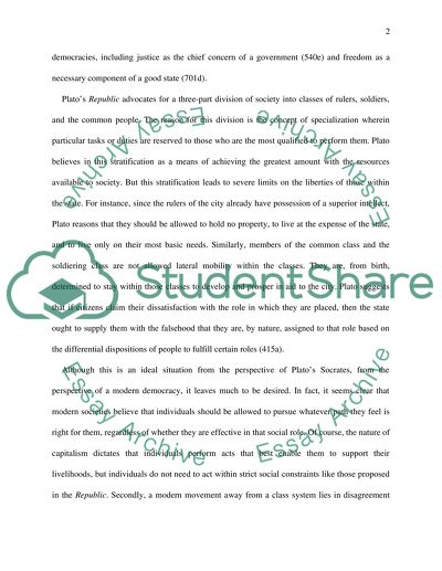 Philosophy - Platos Republic and Aristotles Nicomachean Ethics