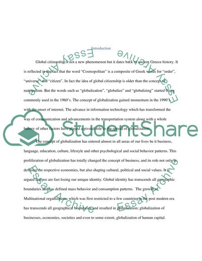 Globalization, Multinational Organisations and Cultural Aspects