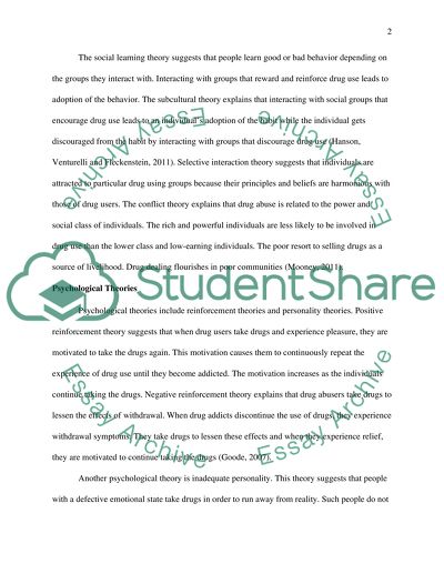 Theories Of Drug Abuse