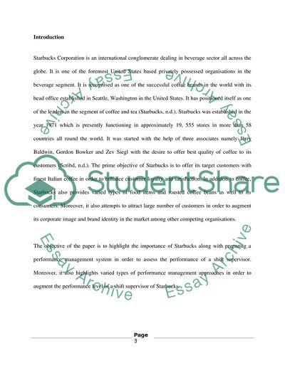 Performance Management System in Starbucks