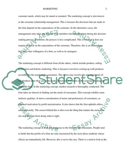 Yellow Wallpaper Essay Marketing Concept Analysis Essay Thesis also Hiv Essay Paper Marketing Concept Essay Example Topics And Well Written Essays Thesis For A Persuasive Essay