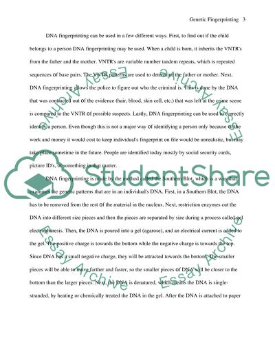 Genetic Fingerprinting