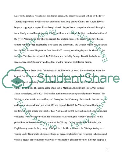 Development of London in the Roman Period