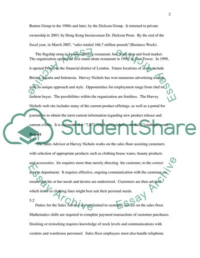 Clothing Design And Manufacture Work Placement Report