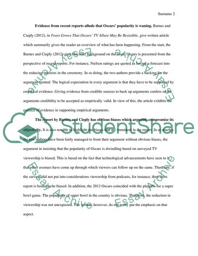 Fears Grow That Oscars TV Allure May Be Resistible