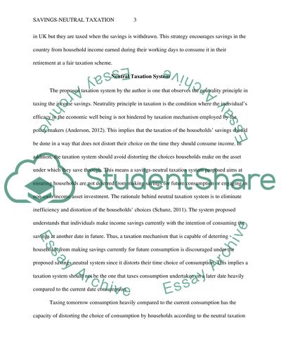 Life-Cycle Saving Taxation