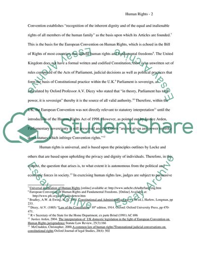 This is a Human Rights and English Law (LLB) law Essay question. The question is on the assignment criteria field of this application form below