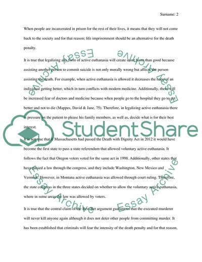 Is the Statement on Capital Punishment or Euthanasia True or False