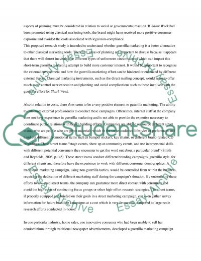Guerilla marketing research paper