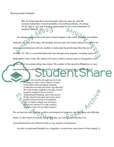 Euripides: A Greek Playwrite