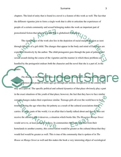 The Experiences of Teenagers and Young Adolescents in The House on Mango Street