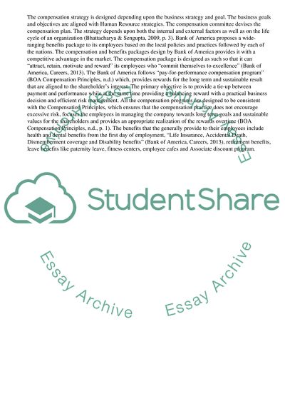 Compensation Strategy of Bank of America