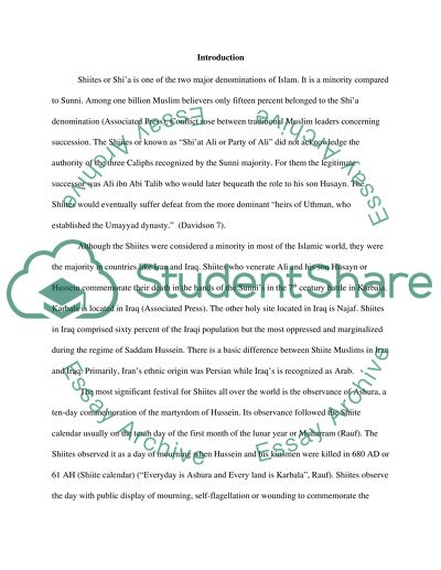 Shiite Festivals in Iran and Iraq