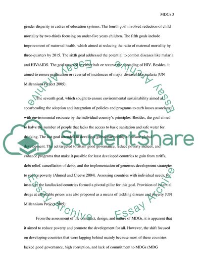 Millennium Development Goals