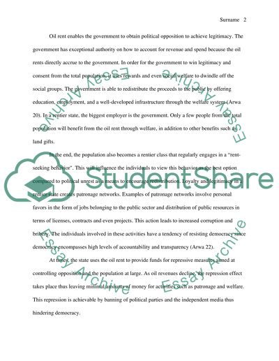 Does Oil prevent Libyas democracy