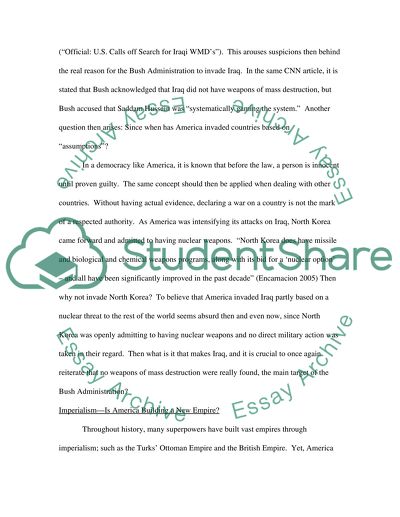 Iraq War and Internation Relation Paradigms