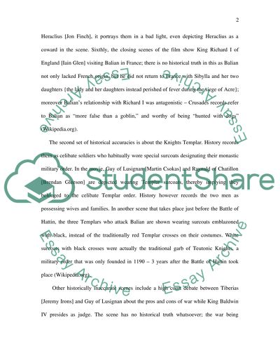 Accuracy of the movie: Kingdom of Heaven