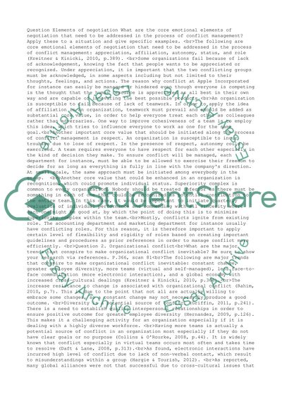 Managing Conflict and Negotiating