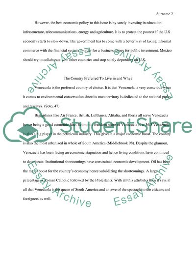 Mexico Versus venezuela research paper