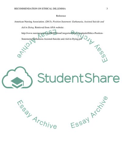 Analysis of an Ethical dilemma part #3