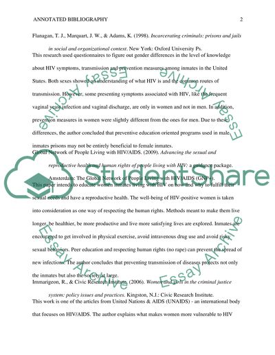 HIV Knowledge among Female Inmates