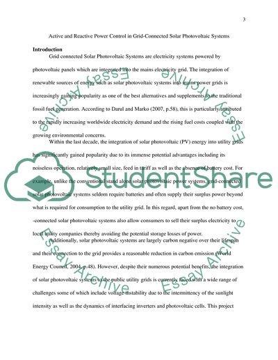 Active and Reactive Power Control in Grid-Connected Solar Photovoltaic Systems