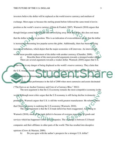 The future of the US Dollar