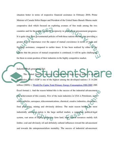 American and Canadian Industry Today