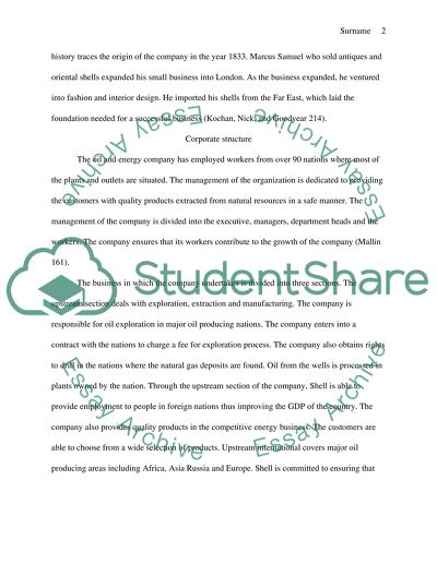 History of Shell Energy and Oil Company