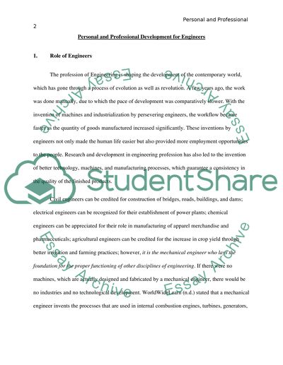 Personal and Professional Development for Engineers