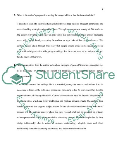 Stress Tolerance: New Challenges for Millennial College Students